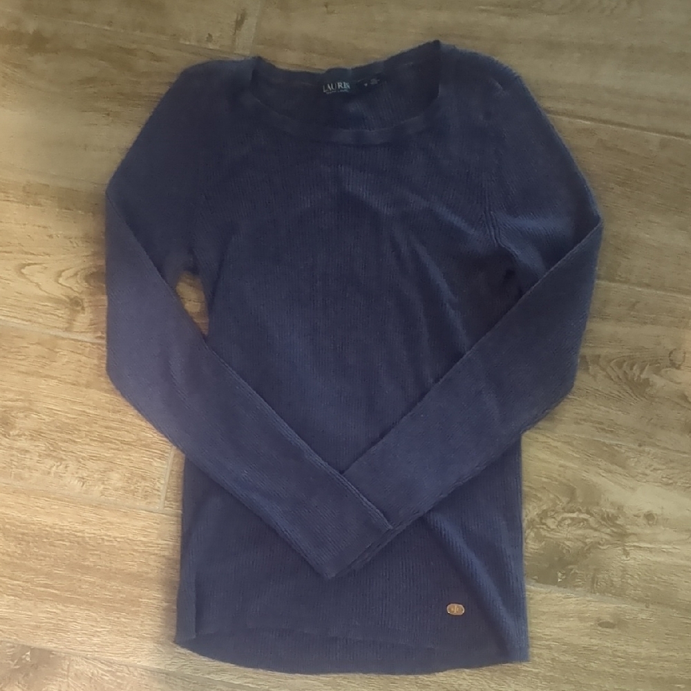 Lauren Ralph Lauren Navy Scoop Neck Sweater
